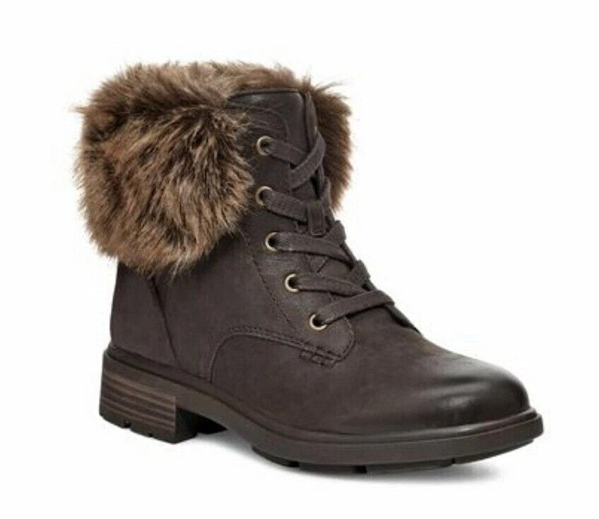 Сапоги UGG Harrison Lace Tipped, черный