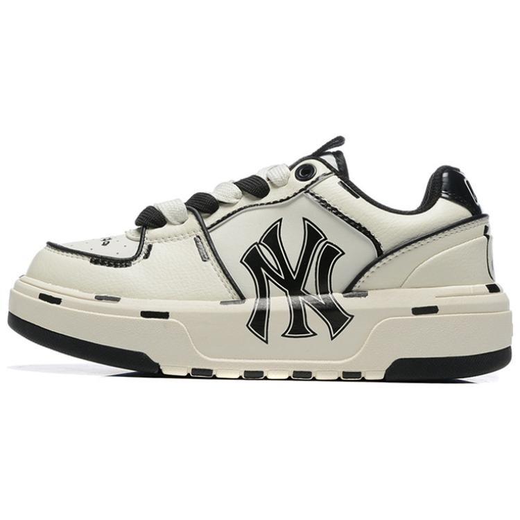 

Кроссовки MLB Chunky Liner Skateboarding Shoes Unisex Low-top White Pink, кремовый/черный, Белый, Кроссовки MLB Chunky Liner Skateboarding Shoes Unisex Low-top White Pink, кремовый/черный