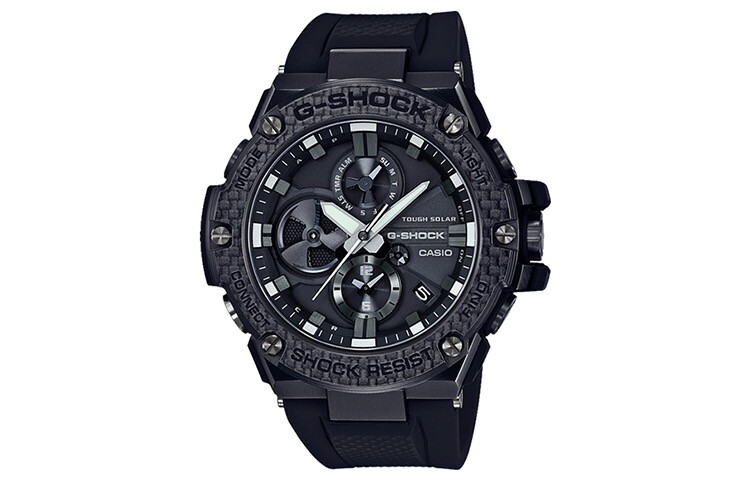 

Мужские механические часы CASIO с сердцем, Черный