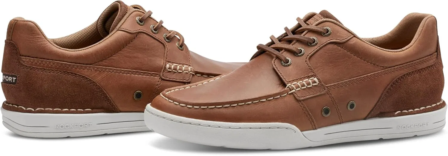 Мужские лодочные туфли Rockport Wentworth, Medium Natural Leather — фото 4
