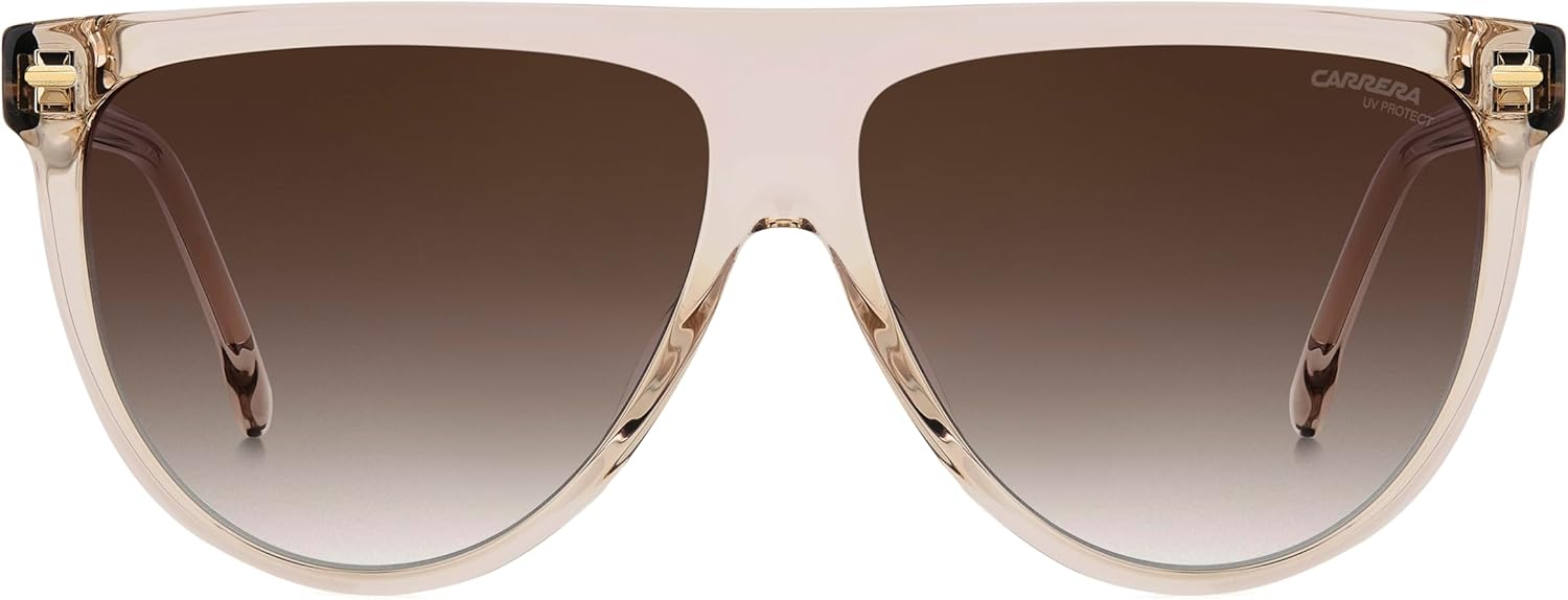 

Солнцезащитные очки Carrera Woman CARRERA 3055/S с прямоугольными линзами и возможностью установки линз по рецепту, обеспечивающие 100% защиту от УФ-излучения, в комплекте с чехлом, Nude