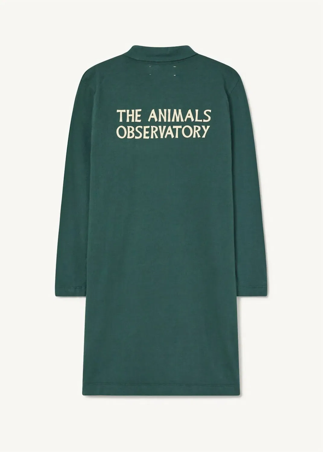 The Animals Observatory Платье с драконом темно-зеленого цвета — фото 4
