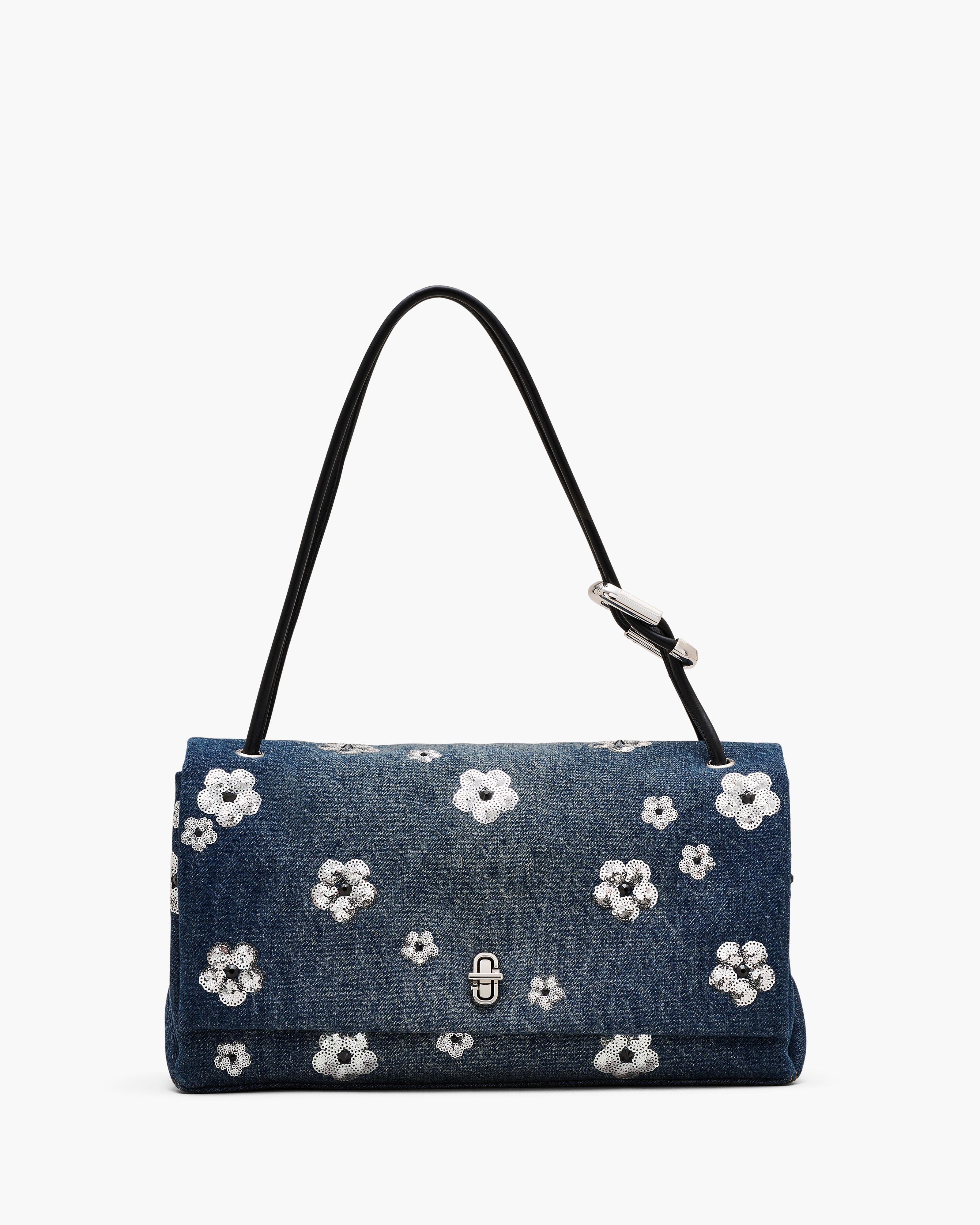 

Большая двойная сумка из пайеток Daisy Denim Marc Jacobs, цвет Vintage Indigo