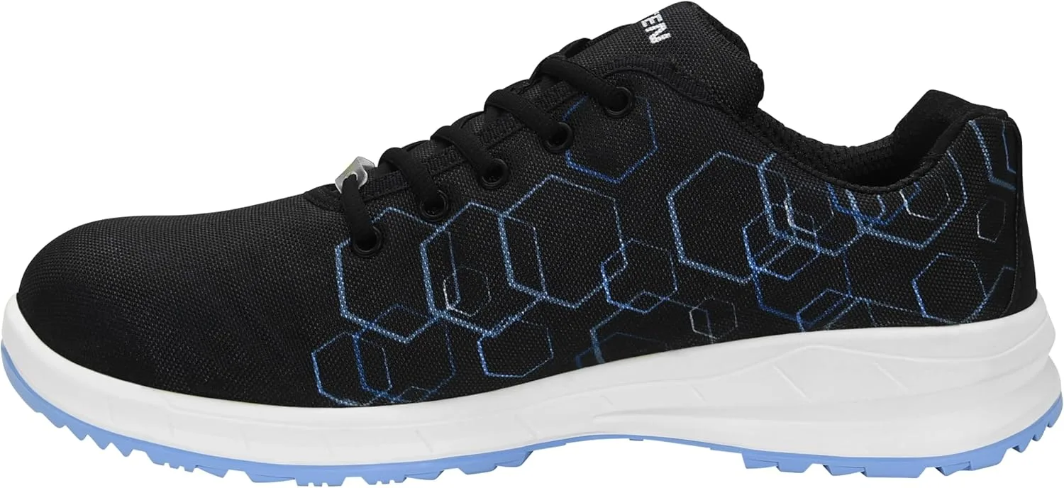 Защитные ботинки ELTEN Marty XXSports Low ESD S3, женские и мужские, текстильные, со стальным защитным носком, легкие, спортивные, черный — фото 3