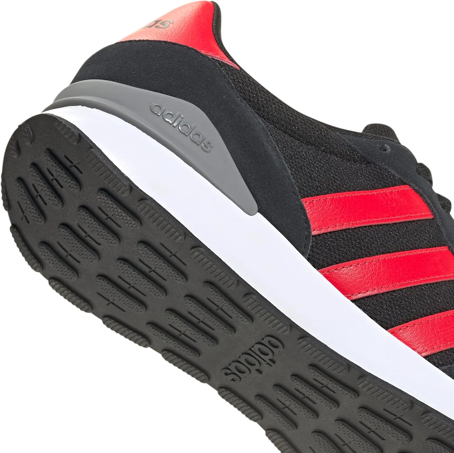 Мужские кроссовки Adidas Run 60s 4.0, Core Black Pure Ruby Grey Three — фото 4