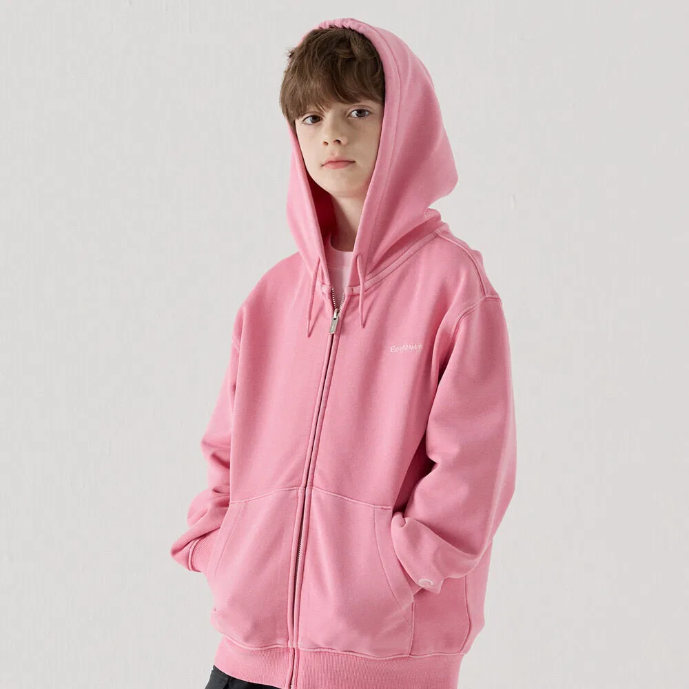 Детская худи Authentic Regular Fit Pigment, розовая, от Covernat Kids