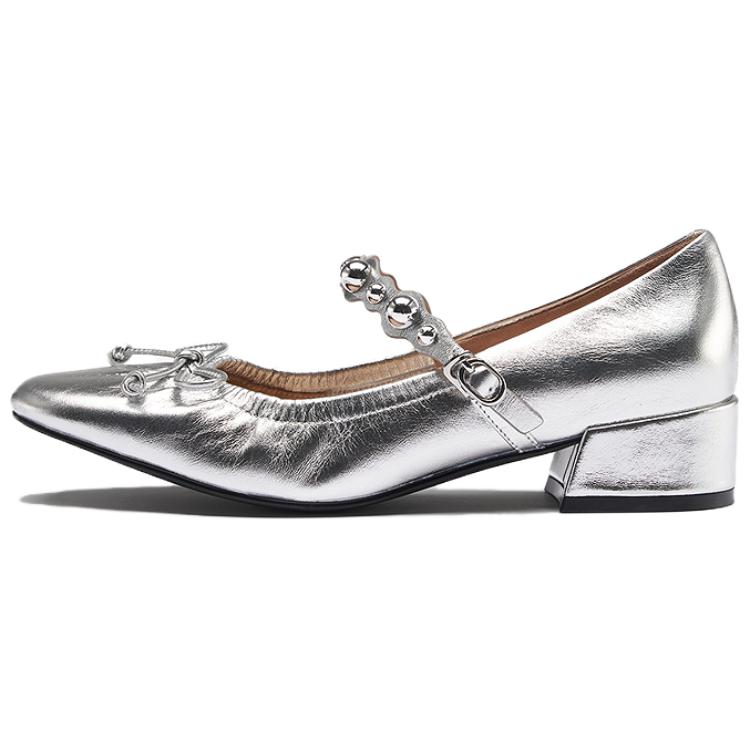 Туфли Мэри Джейн женские LE SAUNDA, Moonlight Silver Svl