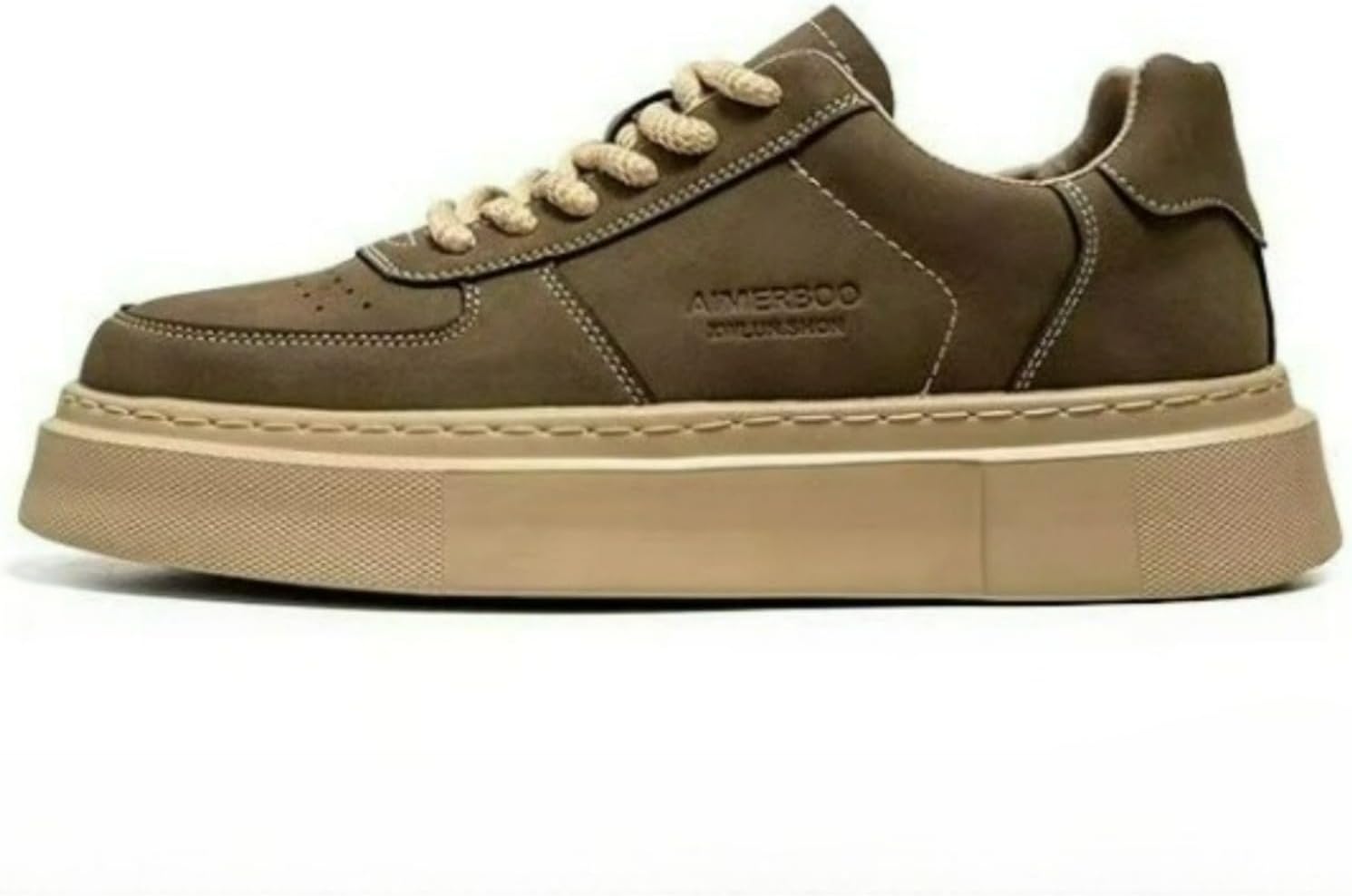 

Мужские кроссовки на массивной платформе, низкие, в стиле ретро, с кожаной отделкой, для скейтбординга, с контрастной строчкой, в рабочем стиле, повседневные, для прогулок Ctkvbmeoi, Grow