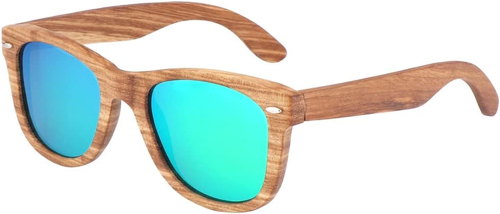 

Солнцезащитные очки из дерева для мужчин и женщин, деревянная оправа, 100% защита от УФ-излучения, поляризованные линзы, очки для вождения на открытом воздухе KSVEREN, C3 Green