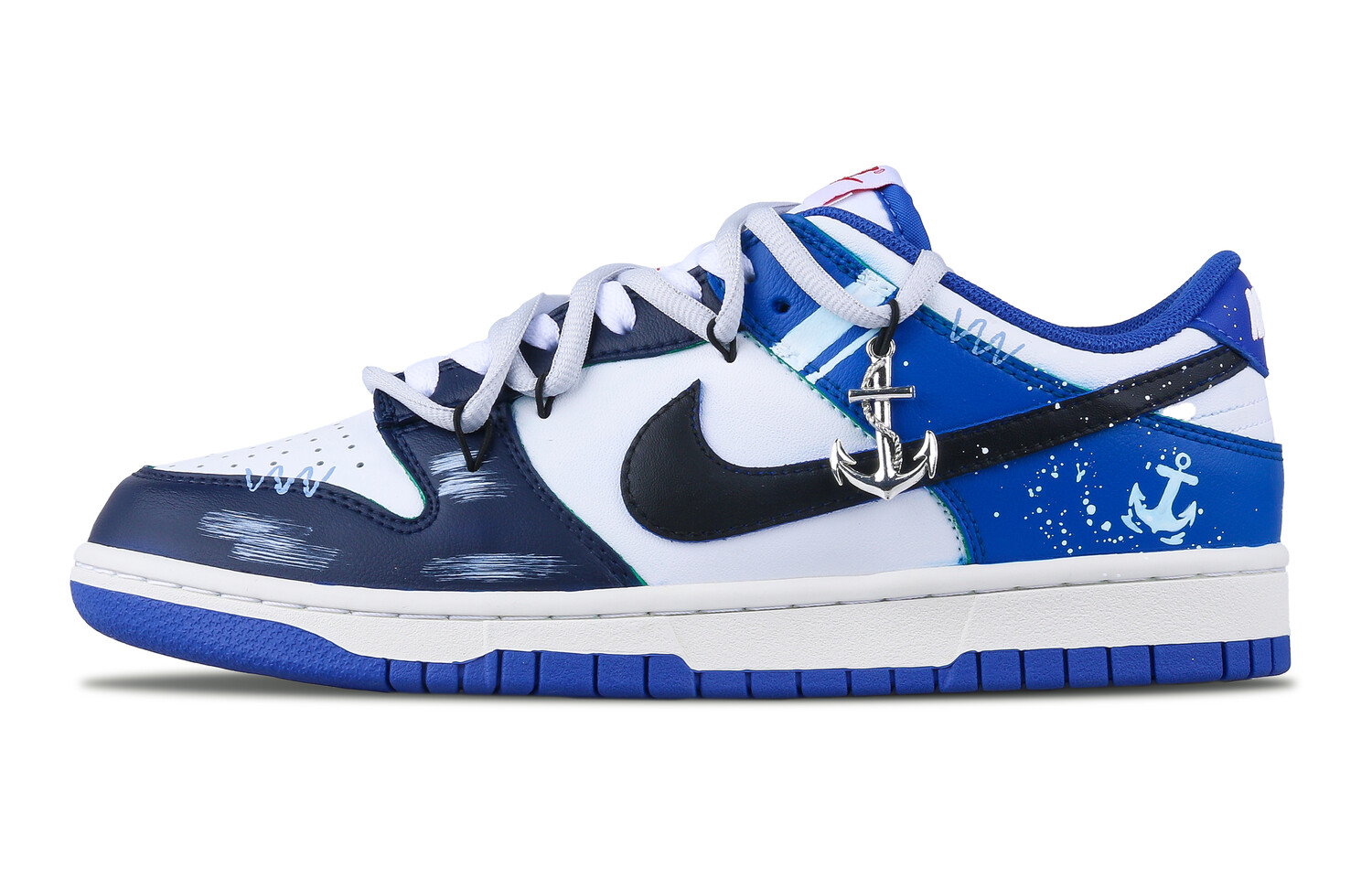 

Кроссовки Nike Dunk Skateboarding Shoes Unisex Low-top White/blue, синий