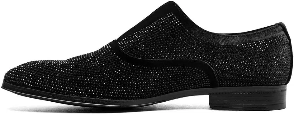 Туфли Stacy Adams Starleigh Herren-Slipper mit Strasssteinen, Black — фото 4