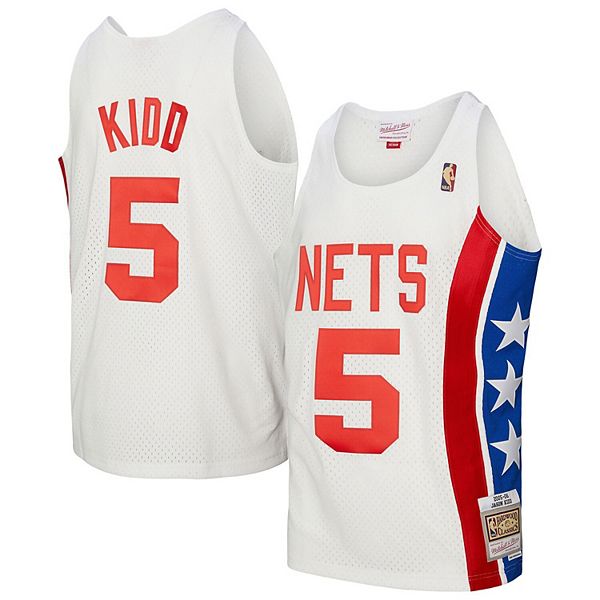 

Футболка мужская Jason Kidd New Jersey Nets 2005/06 Hardwood Classics Swingman белая Mitchell & Ness