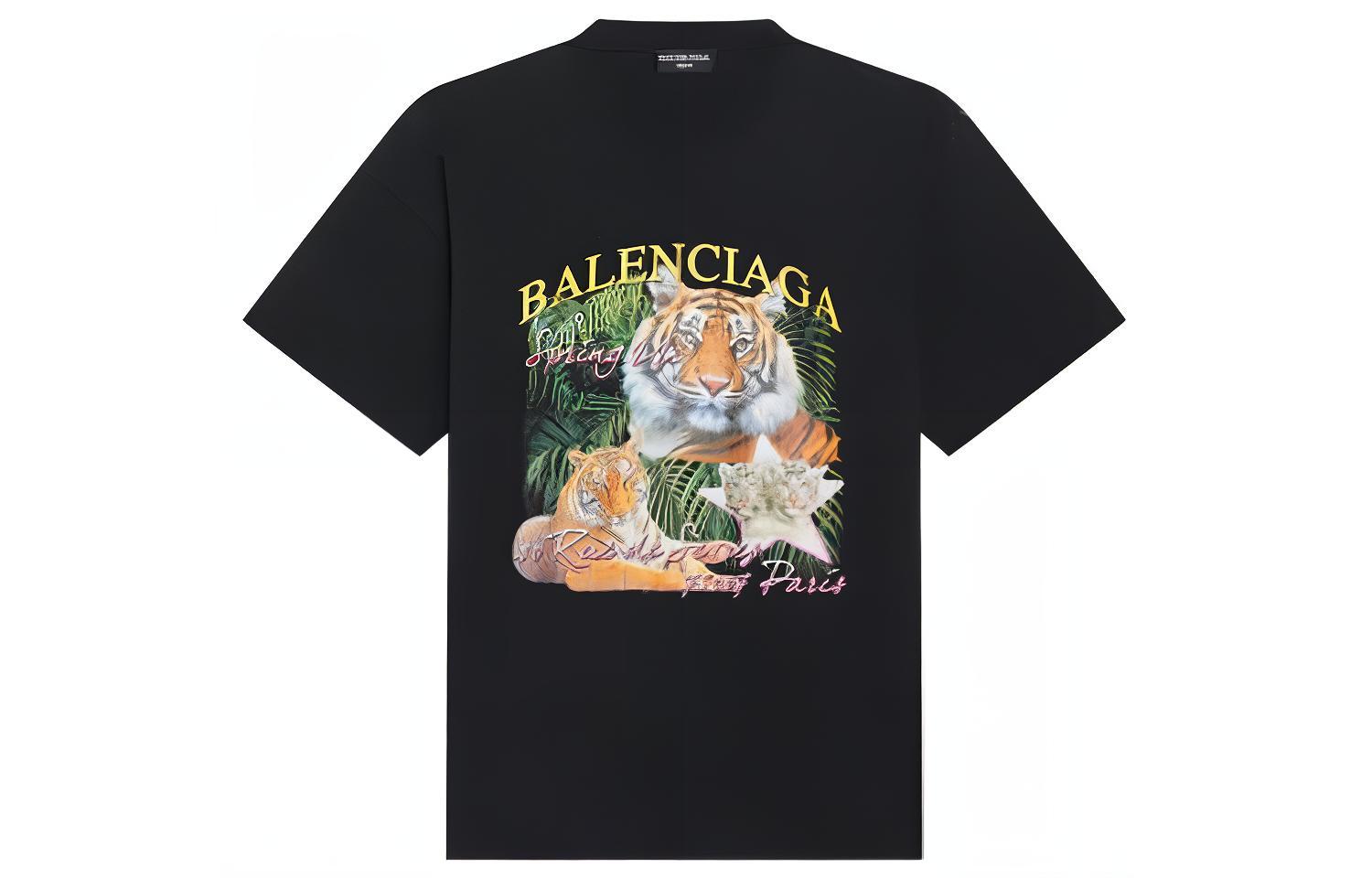 

Футболка женская Balenciaga Small Fit Logo, черный