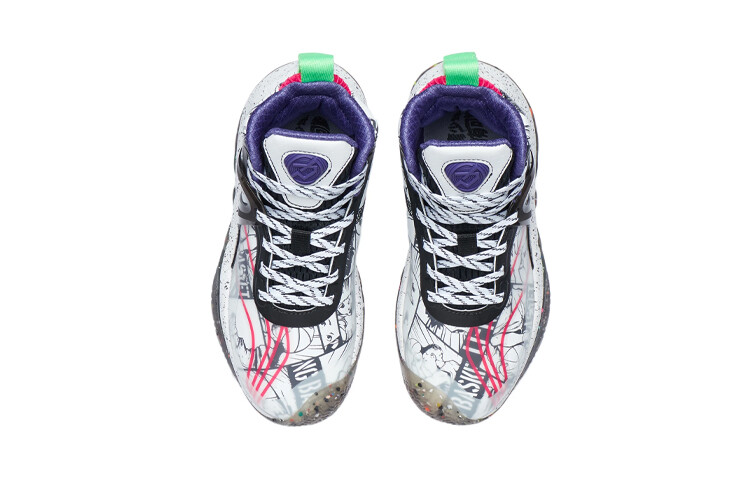 Баскетбольные кроссовки Pioneer Team Kids GS Low-top белые/черные Lining Young — фото 4