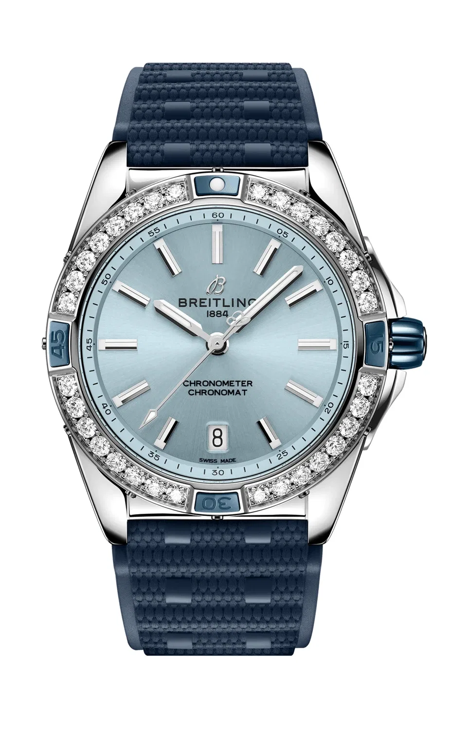 СУПЕР ХРОНОМАТ АВТОМАТИЧЕСКИЕ 38 - A17356531C1S1 BREITLING, серебряный