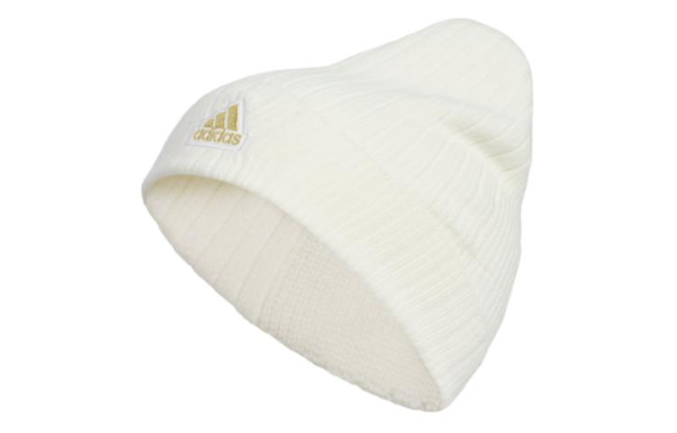 

Акриловая, хлопковая шапка унисекс белая Adidas