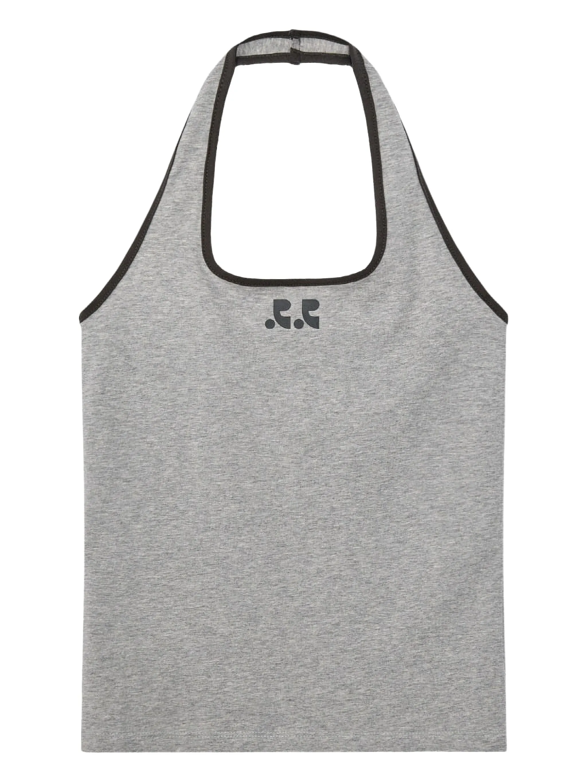 

Топ с вырезом халтер Rest&Recreation, серый