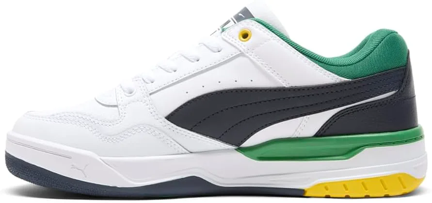Мужские кроссовки PUMA Rebound Retro с шнуровкой, повседневные - черные, белый — фото 3