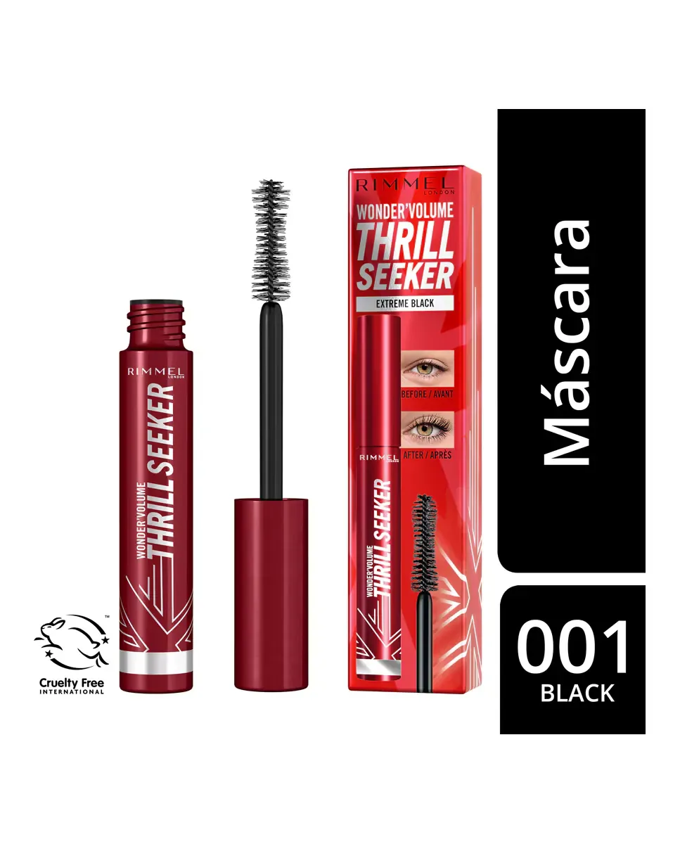 Тушь для ресниц Wonder'Volume Thrill Seeker Rimmel, Negro — фото 4