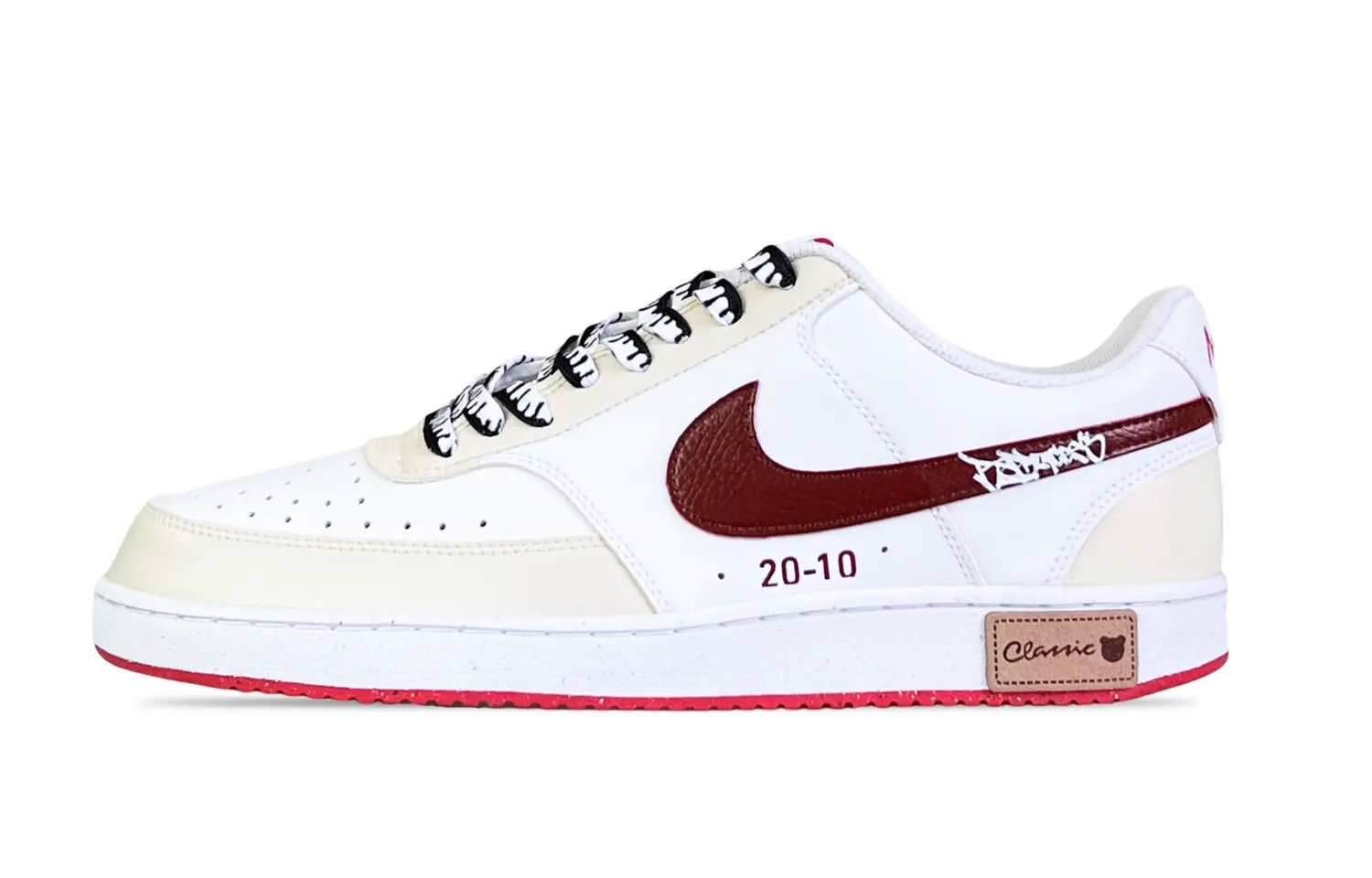 

Кроссовки Nike Court Legacy Skateboarding Shoes Men Low-top White/red, белый