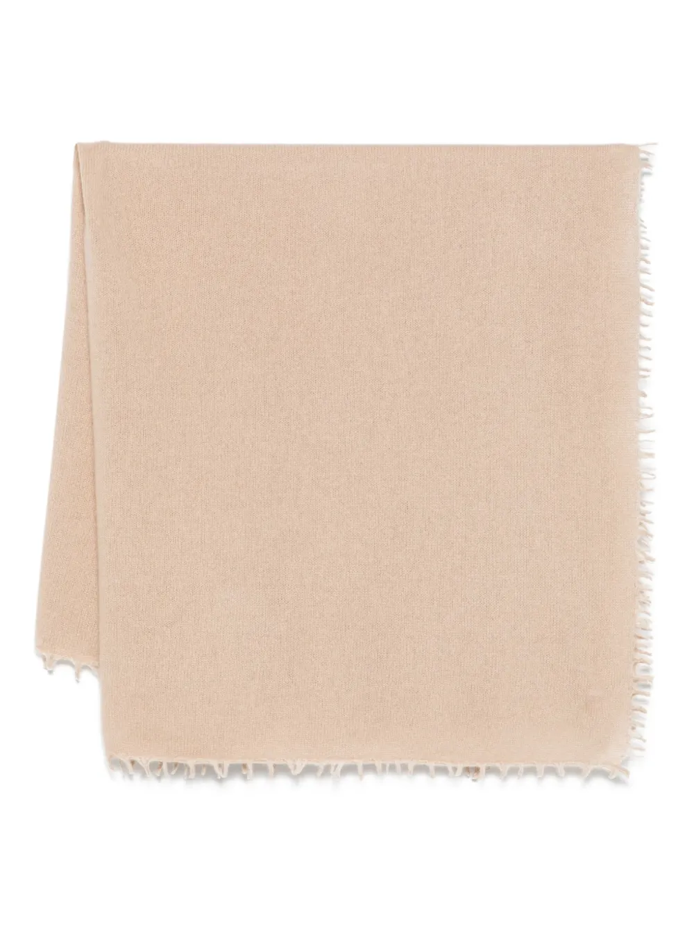 

Кашемировый шарф с бахромой Liska, бежевый