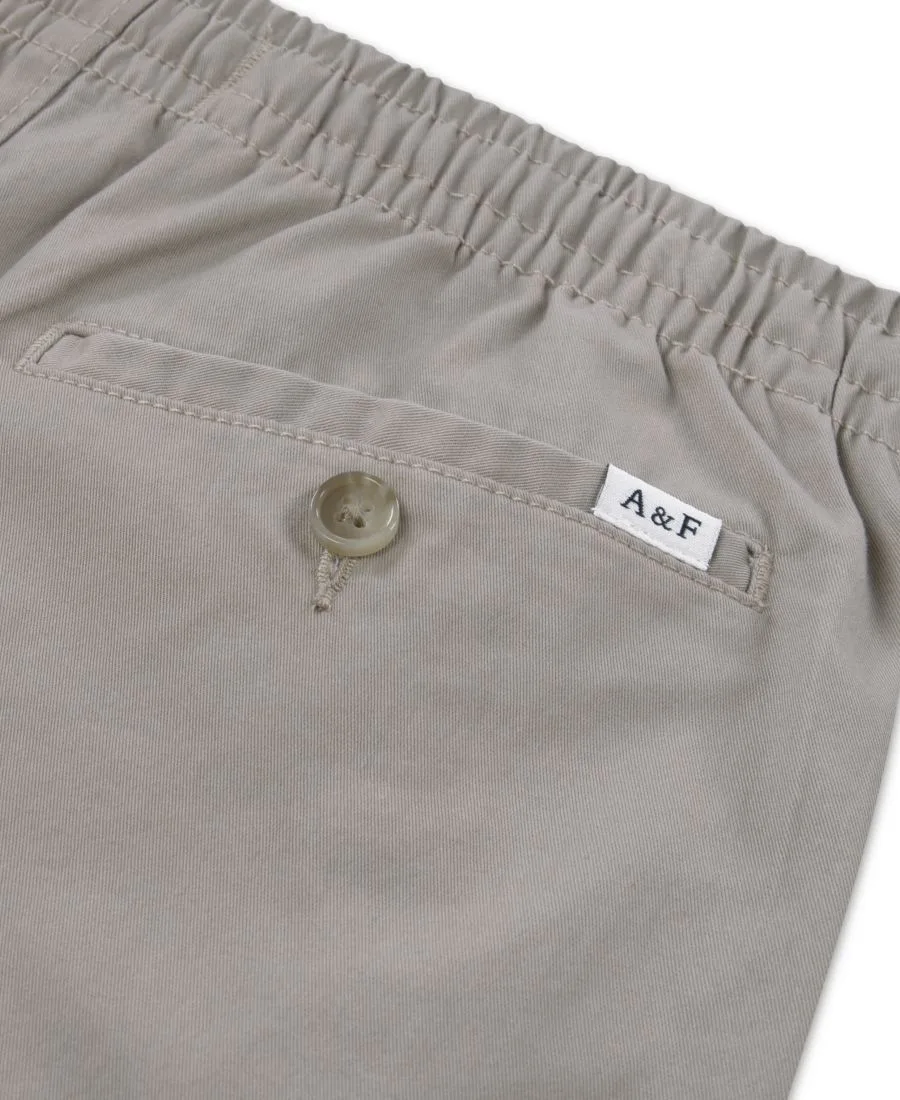 Детские свободные брюки-чиносы на резинке Abercrombie kids, Simply Taupe — фото 3