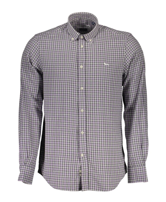 

Мужская рубашка с длинными рукавами, фиолетовая. Harmont & Blaine, фиолетовый