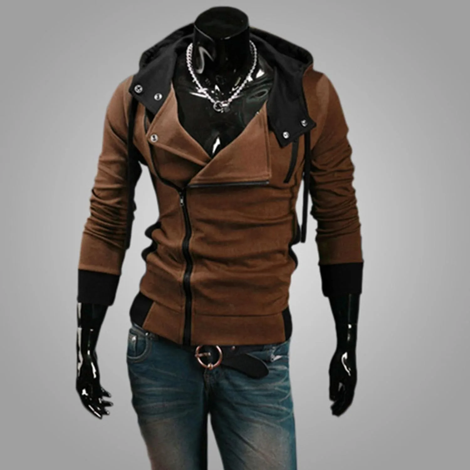 Мужской худи с диагональной молнией Heavyweight Full Zip — фото 2