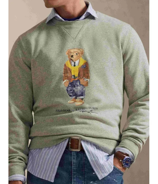 Сезонная толстовка classic fit Polo Ralph Lauren, серый — фото 4