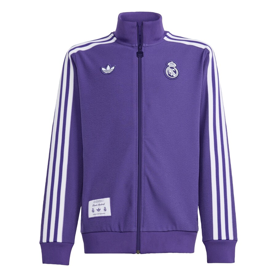

Толстовка с капюшоном на молнии ADIDAS ORIGINALS Real Madrid Terrace Icons, цвет violet