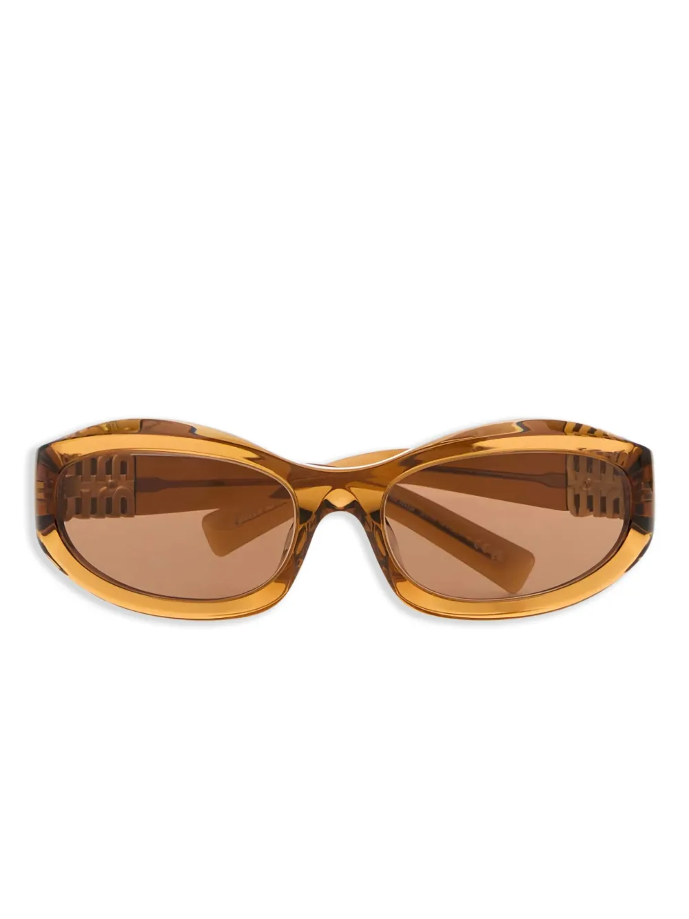 

Солнцезащитные очки Glimpse Miu Miu Eyewear, желтый