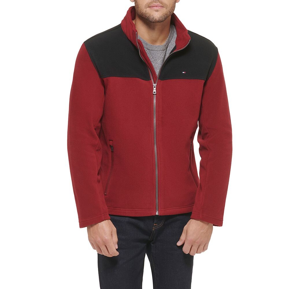 

Мужская флисовая куртка Tommy Hilfiger, цвет Black Red