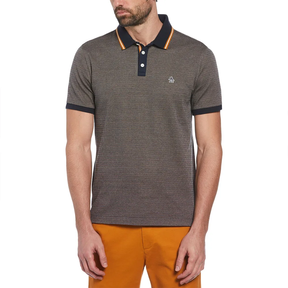 

Поло Original Penguin Ao Jacquard Tipping, серый