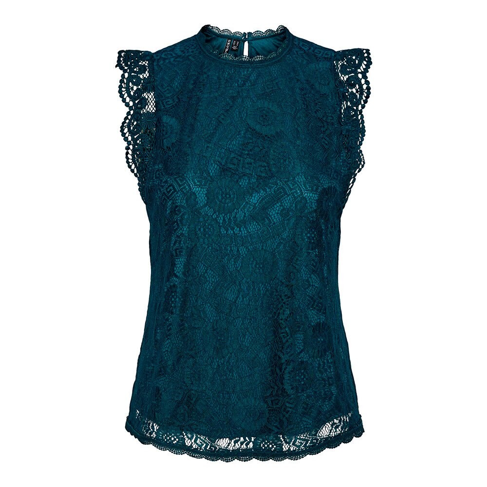 

Блузка Pieces Olline Lace, зеленый