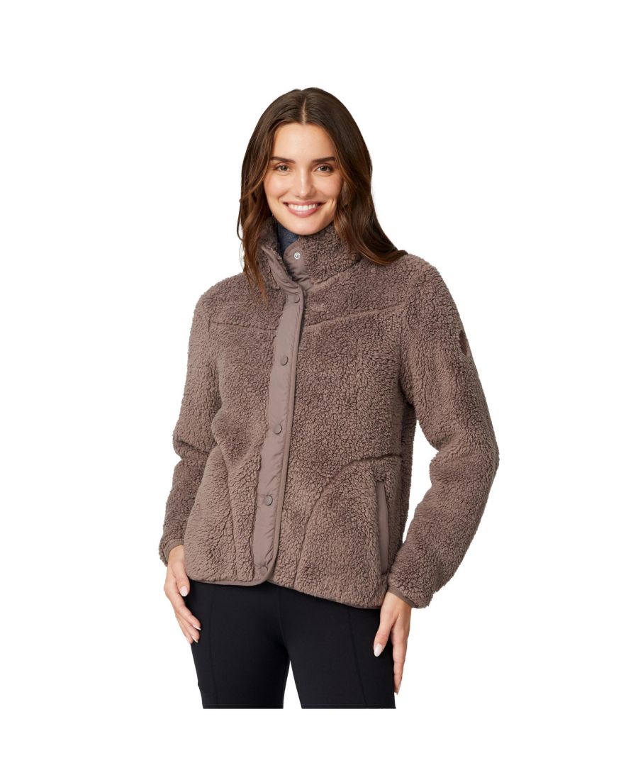 

Женская куртка из искусственного меха с ворсом, застегивающаяся на пуговицы Free Country, Mocha