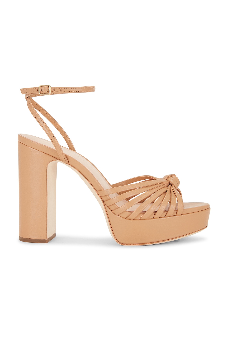 

Сандалии Loeffler Randall Leather Knot Platform, цвет Dune