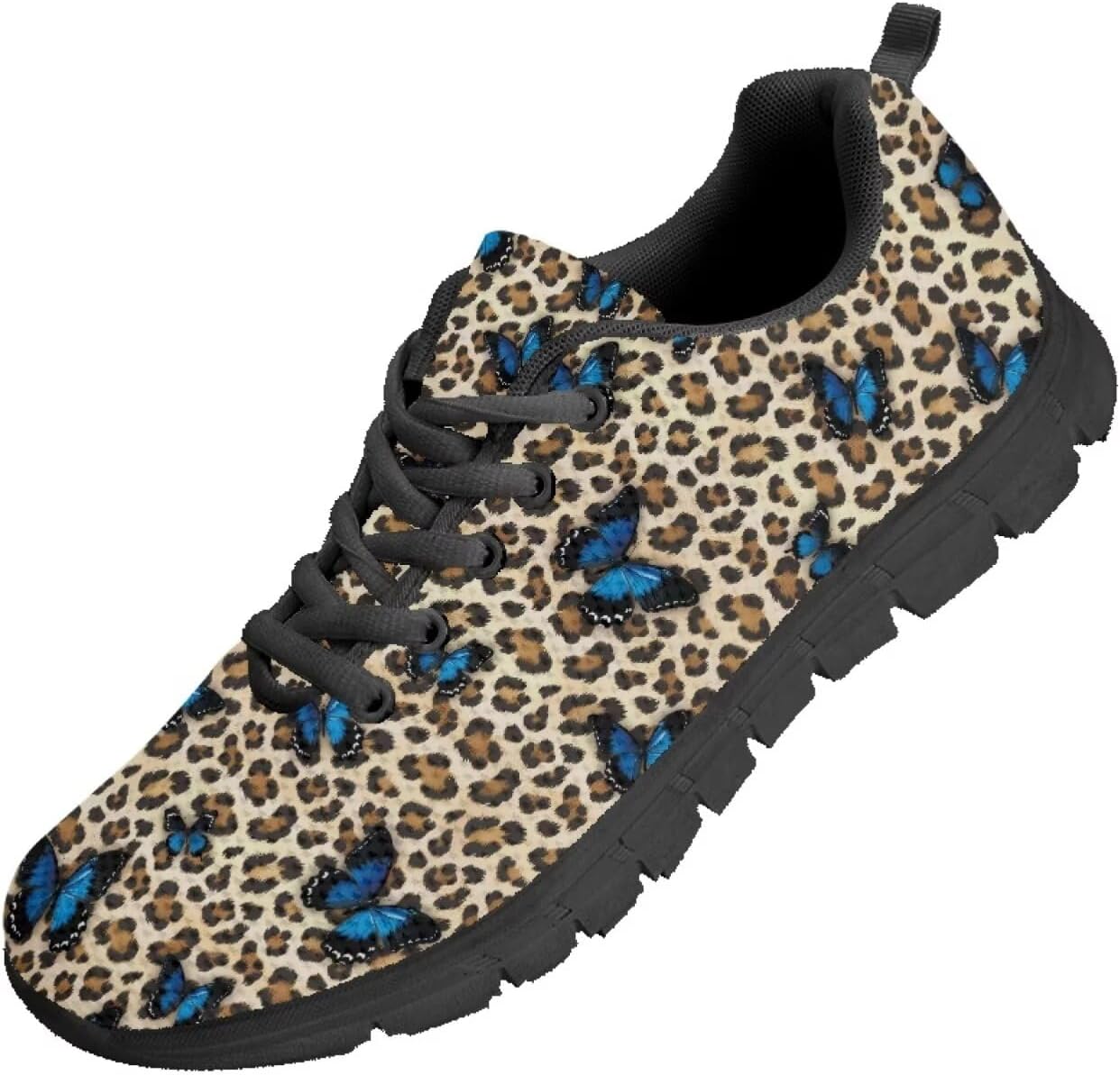 

Кроссовки для бега мужские Funnydude Funny Print, легкие и дышащие, весенние, Butterfly Leopard