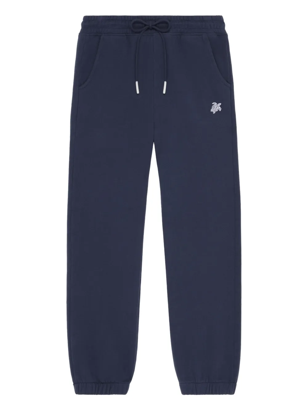 

Трикотажные спортивные брюки на кулиске с вышивкой в виде черепахи Vilebrequin Kids, синий