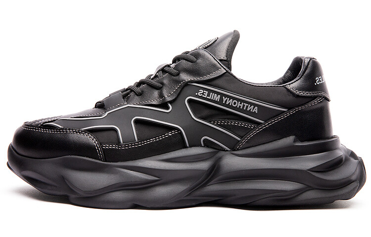 

Кроссовки Anthony Miles Chunky Sneakers Men Low-top Black, черный