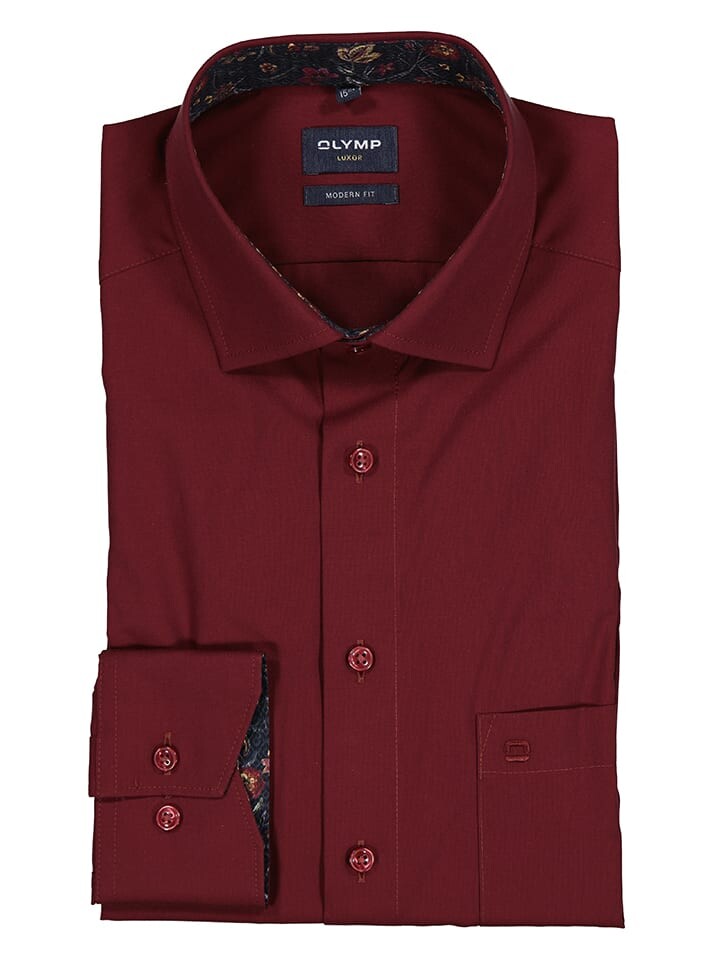 

Рубашка OLYMP Hemd Luxor - Modern fit -, бордо