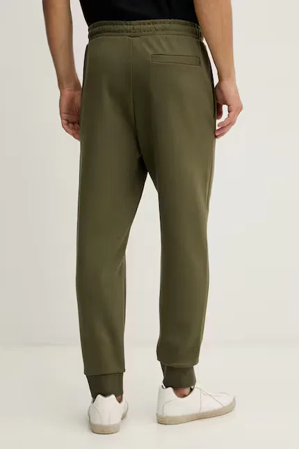 Спортивные штаны из хлопка с эластаном Hadiko BOSS Green, зеленый — фото 3