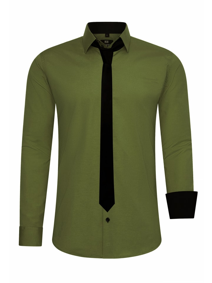 

Rusty Neal Рубашка и галстук цвета хаки