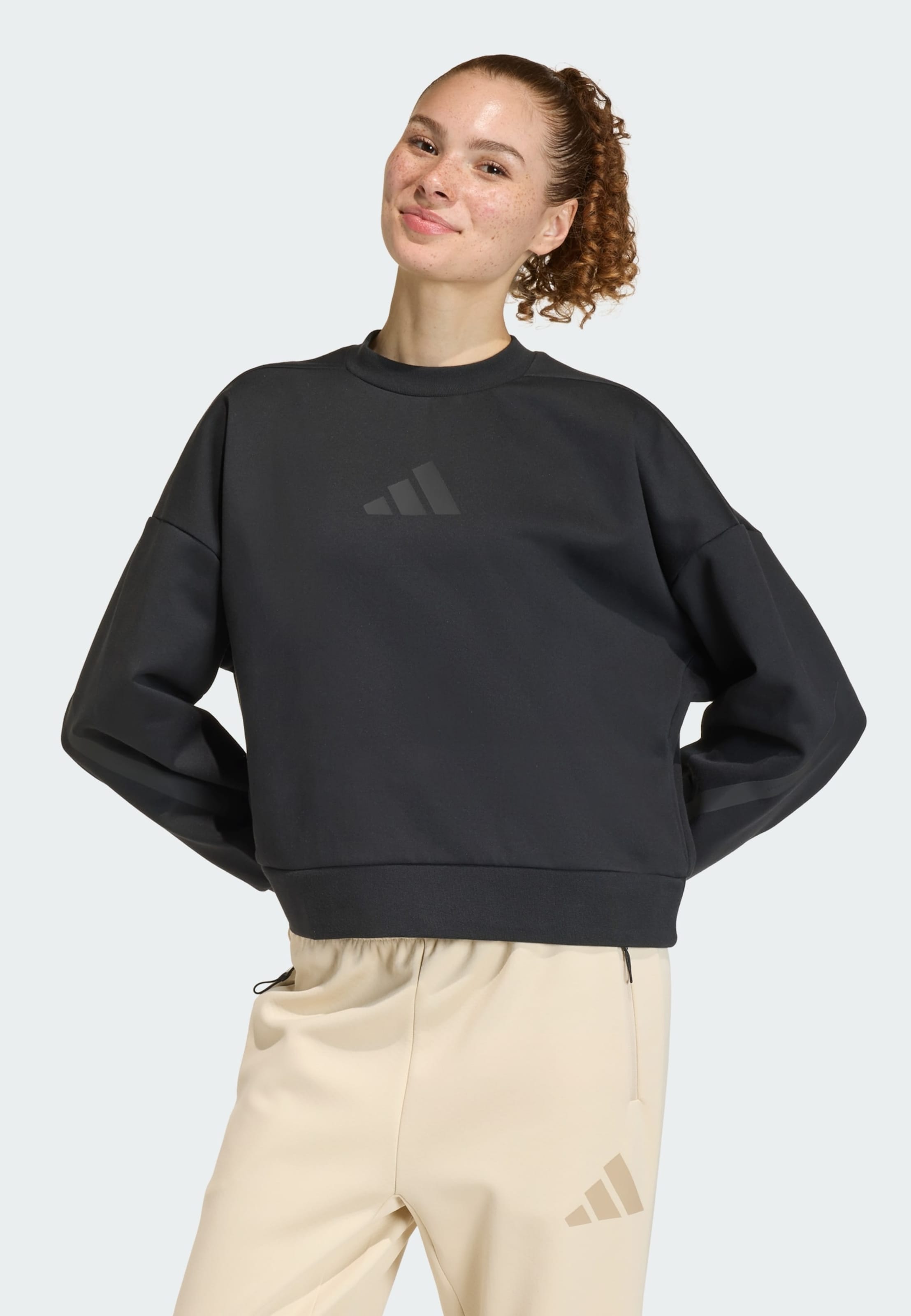 Adidas Sportswear Спортивный свитшот 'Z.N.E.' в черном цвете — фото 2