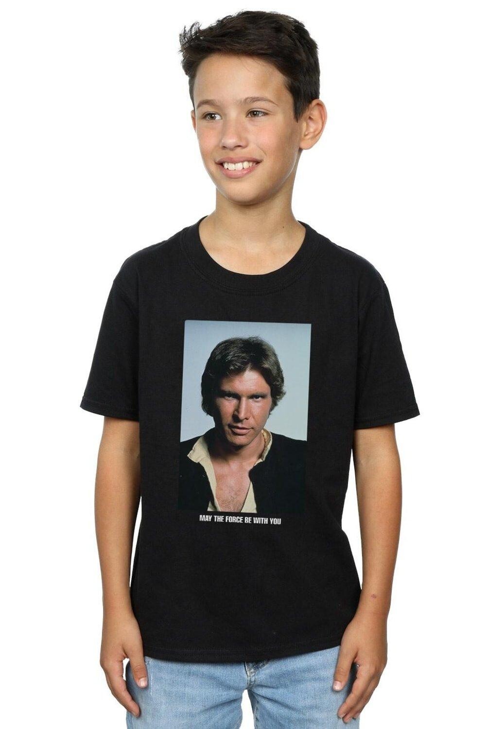 

Футболка «Хан Соло May The Force» Star Wars, черный