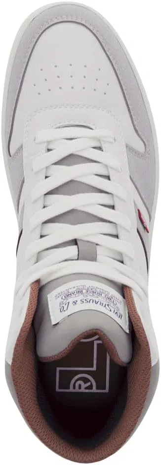 Мужские кроссовки Levi's Drive Hi, Winter White Cappuccino Mocha — фото 2