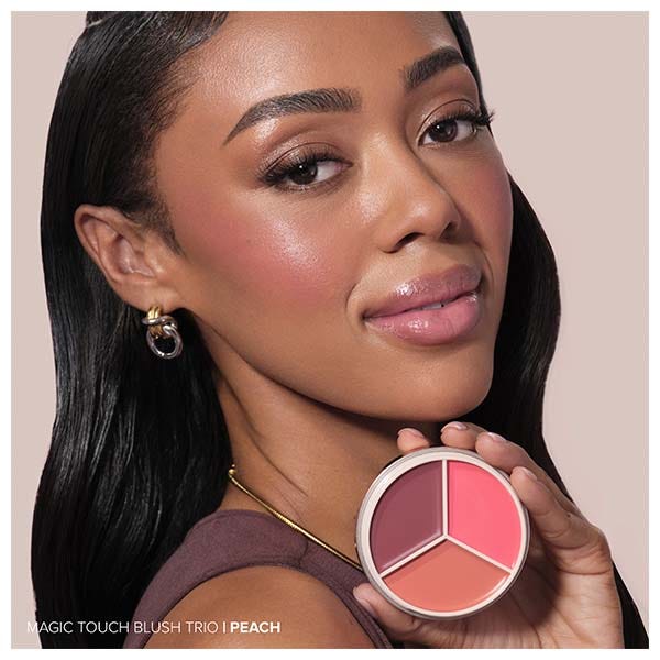 Трио кремовых румян ANASTASIA BEVERLY HILLS Magic Touch Blush Trio, peach trio — фото 2