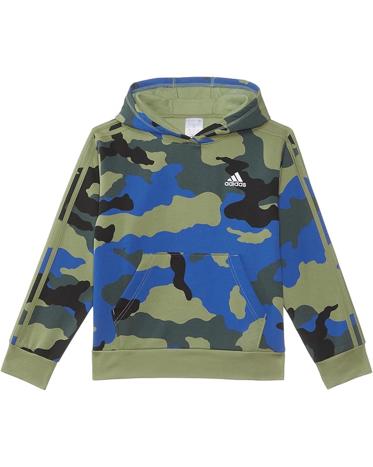 

Пуловер adidas Kids Aop France Camo Hooded Pullover, цвет Green W Multi