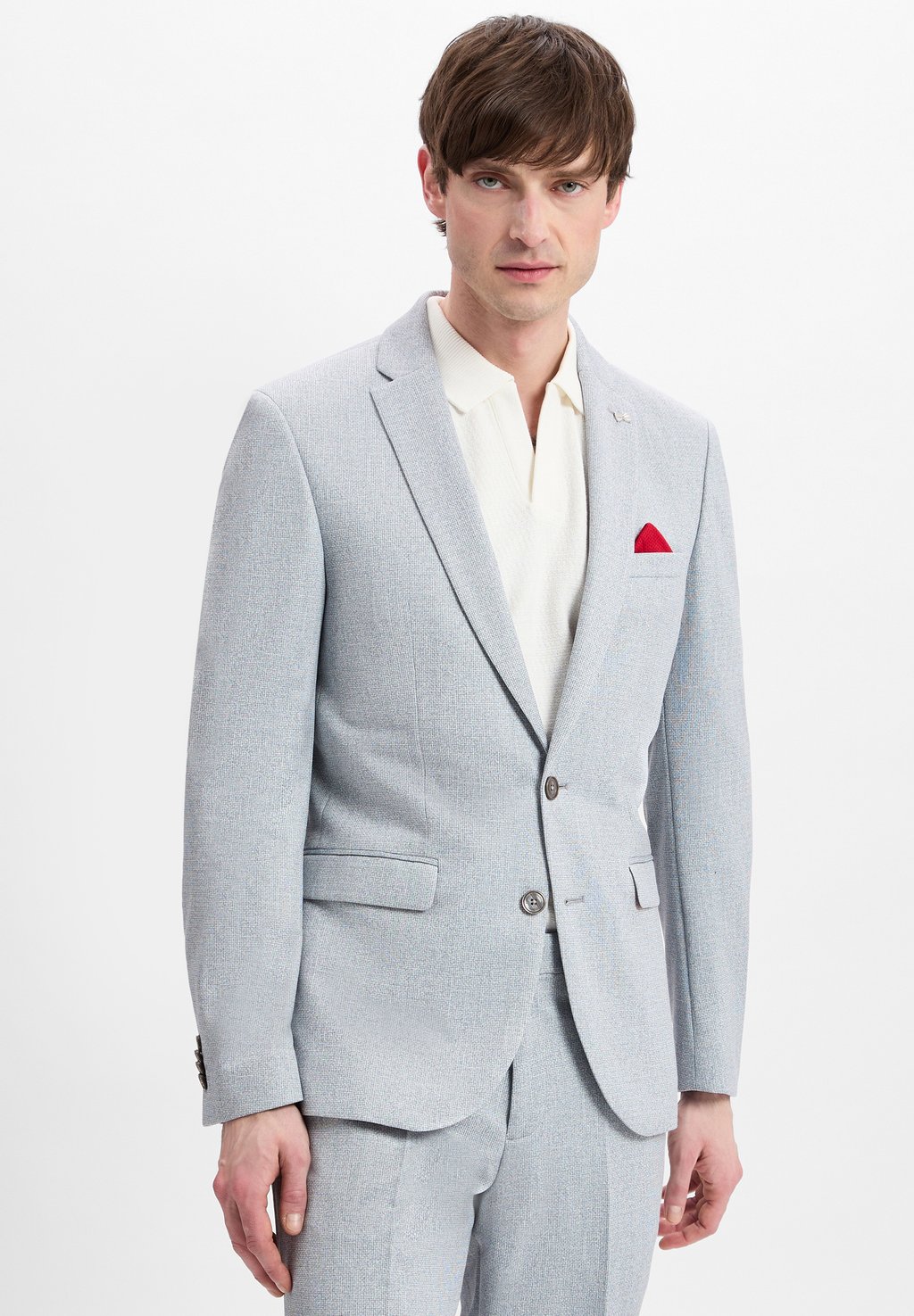 

Пиджак SAKKO BRIXDON - Blazer jacket FINSHLEY & HARDING LONDON, светло-серый