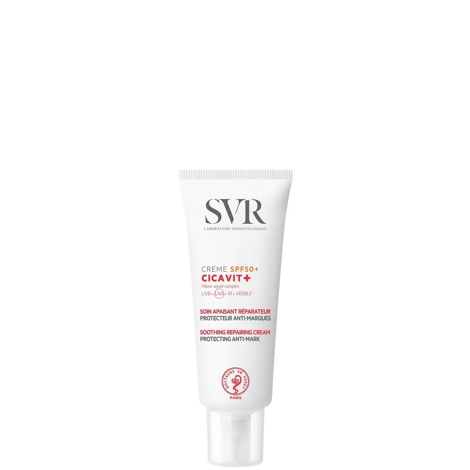 

Cicavit+ SPF50+ Прецизионный солнцезащитный крем для защиты от шрамов, ран и татуировок, 40 мл Svr Laboratoires