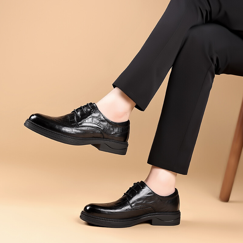 Туфли мужские Men"s Casual Men Low-Top Bull Charm, черный — фото 4